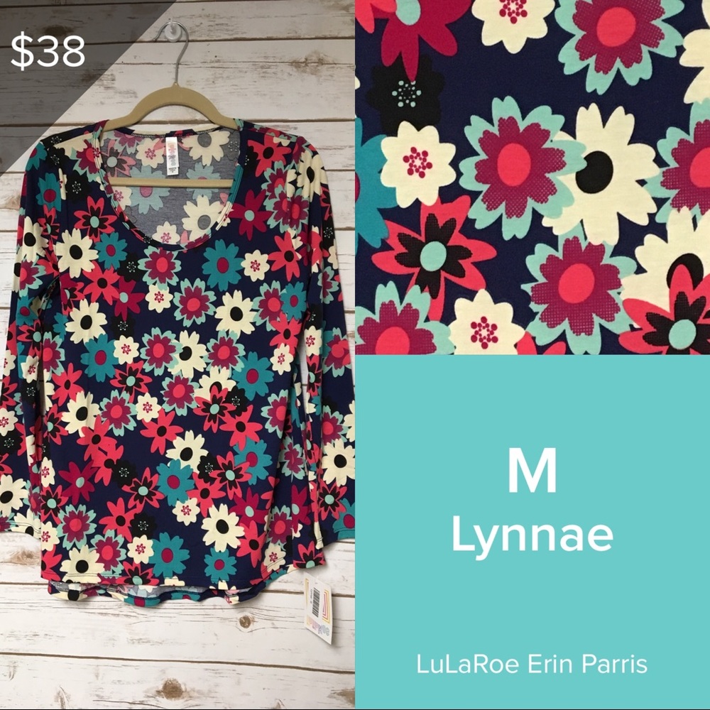 Medium LuLaRoe Lynnae shirt